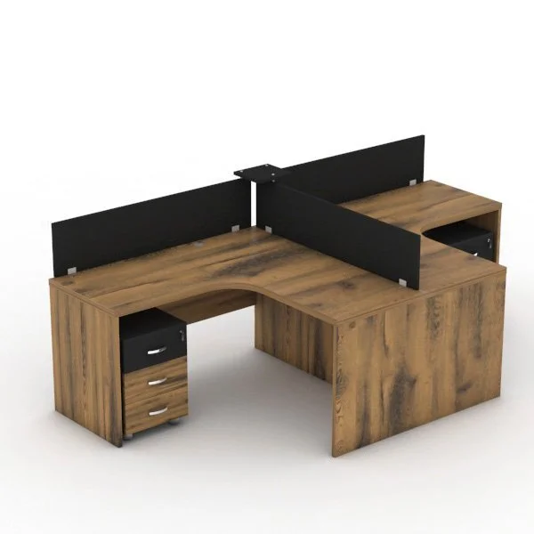 T Shape Two Cubicle Workstation